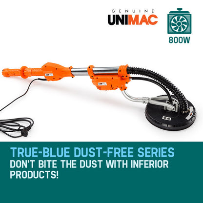 Dustless Drywall Sander with 1.83m Reach and 800W Motor, 5kg Lightweight Design