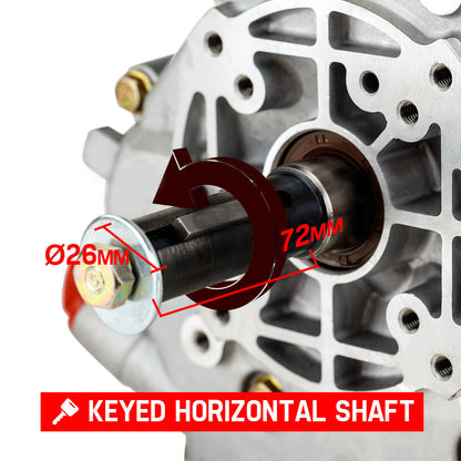 7HP Diesel 4-Stroke OHV Engine - Horizontal Shaft Motor for Industrial Use