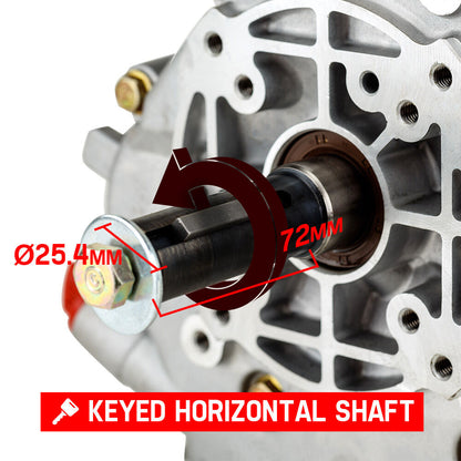 7HP Diesel 4-Stroke OHV Engine - Horizontal Shaft Motor for Industrial Use