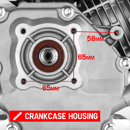 6.5HP Petrol Engine OHV Motor with Electric Start & Recoil - 0.16m Shaft