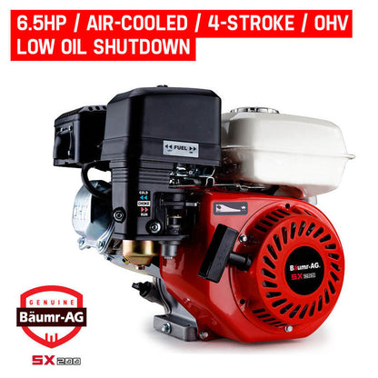 6.5HP Petrol Stationary Engine, 4-Stroke OHV, 0.1m Shaft, Recoil Start