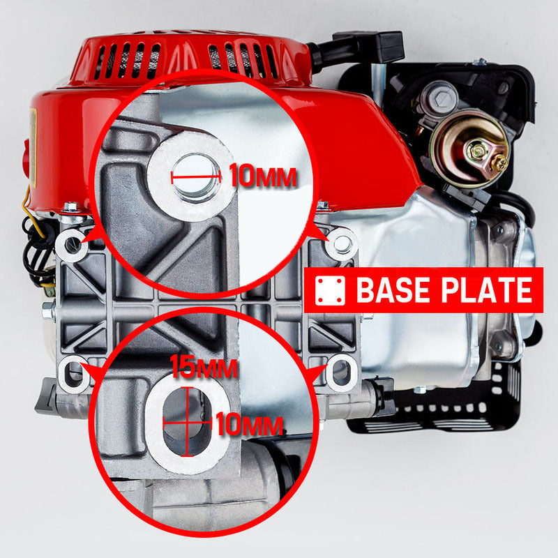 6.5HP Petrol Stationary Engine, 4-Stroke OHV, 0.1m Shaft, Recoil Start