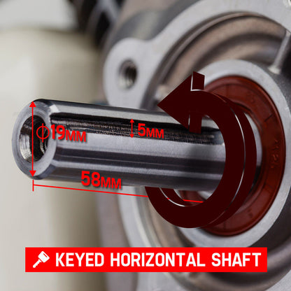 6.5HP Petrol Stationary Engine, 4-Stroke OHV, 0.1m Shaft, Recoil Start