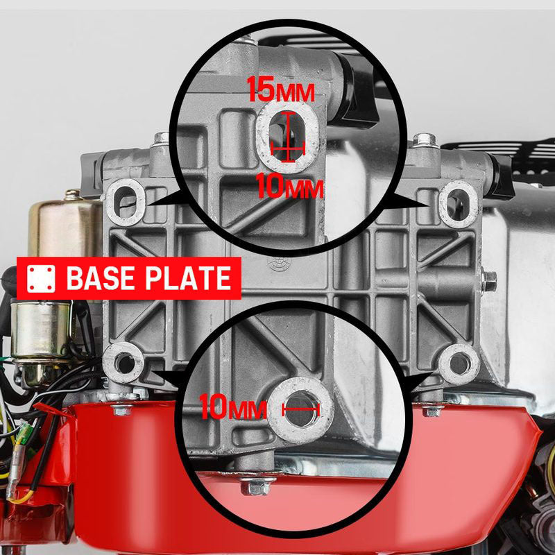 7HP Petrol Engine - 4-Stroke, Electric Start, Horizontal Shaft, 0.18m Shaft