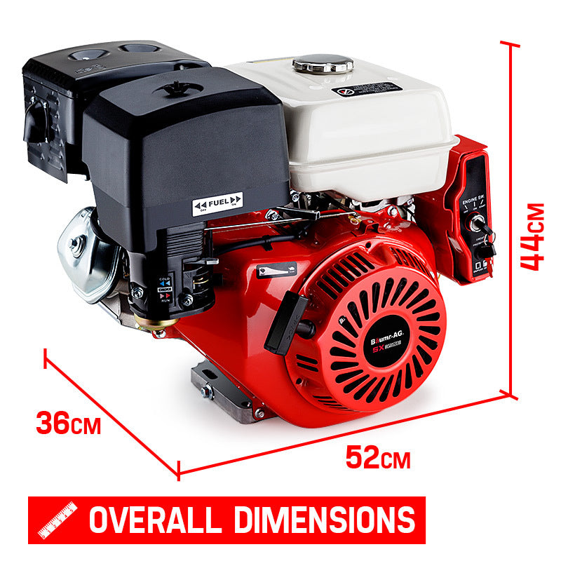 13HP Petrol Stationary Engine 4-Stroke with Electric Start, 0.33m Shaft