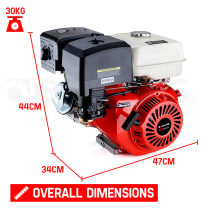 16HP 4-Stroke Petrol Engine with Horizontal Shaft - Compact and Efficient