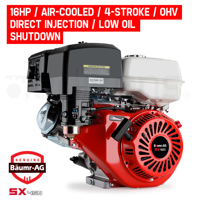 16HP 4-Stroke Petrol Engine with Horizontal Shaft - Compact and Efficient