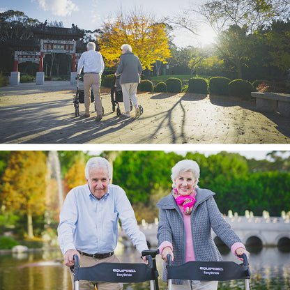 Lightweight Aluminium Rollator with Foldable Design and 135kg Capacity