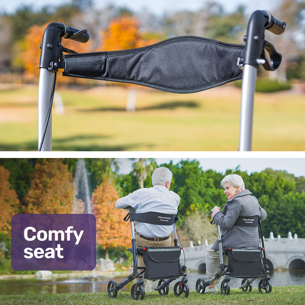 Lightweight Aluminium Rollator with Foldable Design and 135kg Capacity