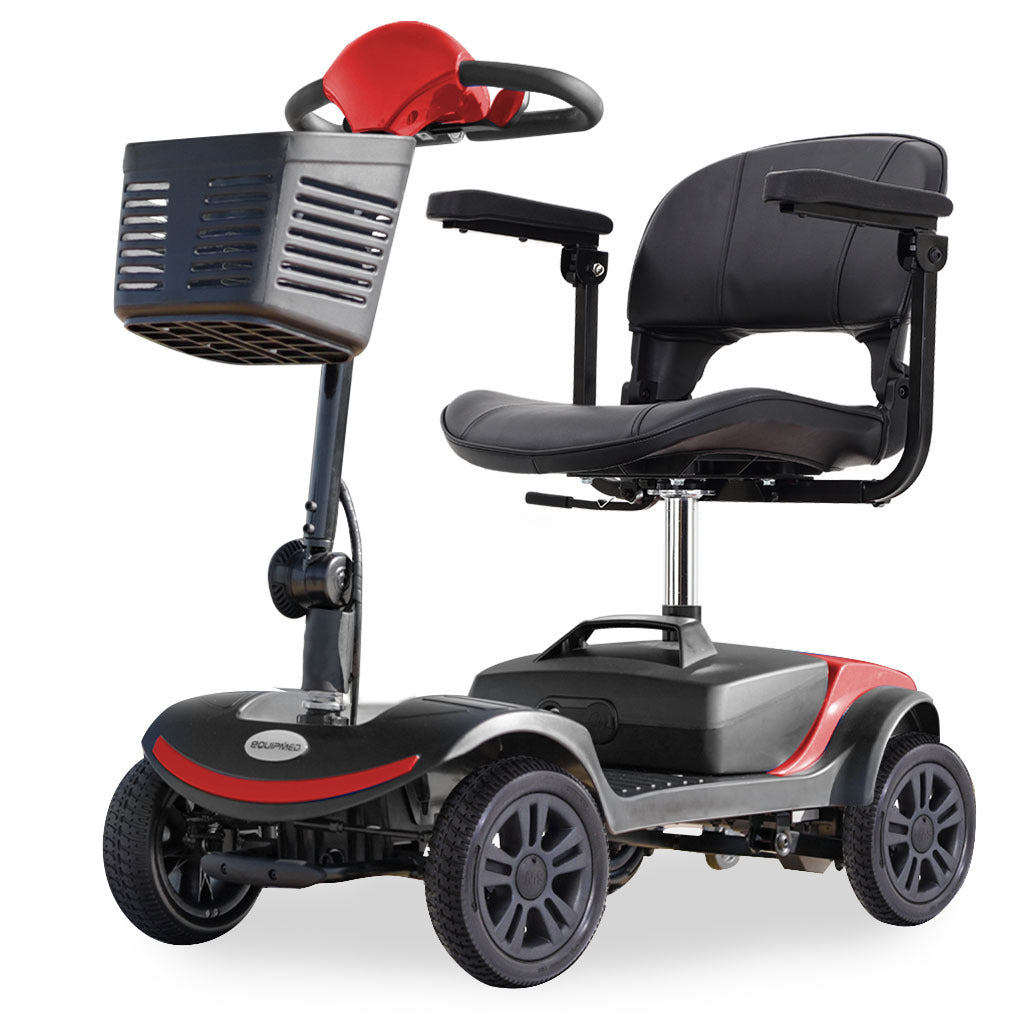 Compact Electric Mobility Scooter with Adjustable Features, 25km Range, 120kg Capacity