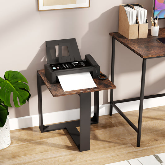 End Table Industrial Sofa Side Table with Metal Frame-Coffee-1 piece