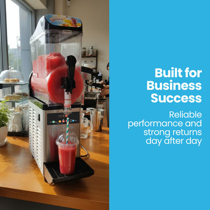 12L Single Tank Commercial Slush Machine, Digital Control Panel, SAA Approved, Juice and Frozen Slushy Maker