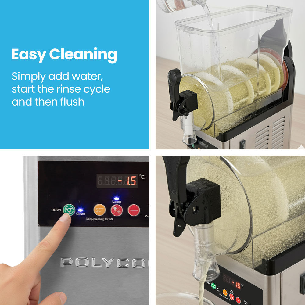12L Single Tank Commercial Slush Machine, Digital Control Panel, SAA Approved, Juice and Frozen Slushy Maker