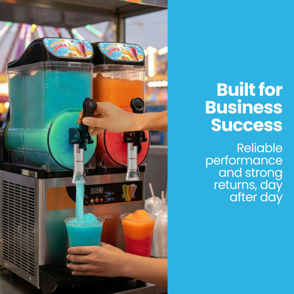 24L Double Tank Commercial Slush Machine, Digital Control Panel, SAA Approved, Juice and Frozen Slushy Maker