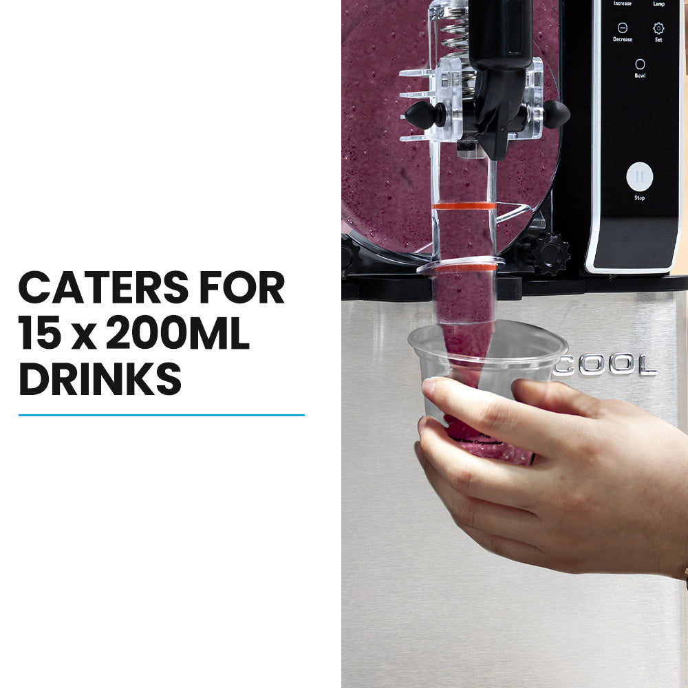 3L Digital Slushie Maker with Rapid Cooling & Self-Cleaning, Stainless Steel