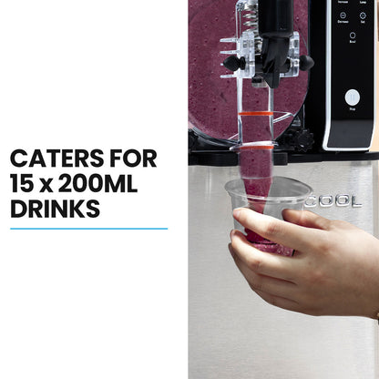 3L Digital Slushie Maker with Rapid Cooling & Self-Cleaning, Stainless Steel