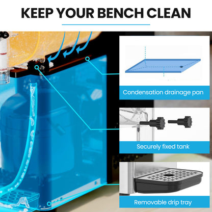 3L Digital Slushie Maker with Rapid Cooling & Self-Cleaning, Stainless Steel