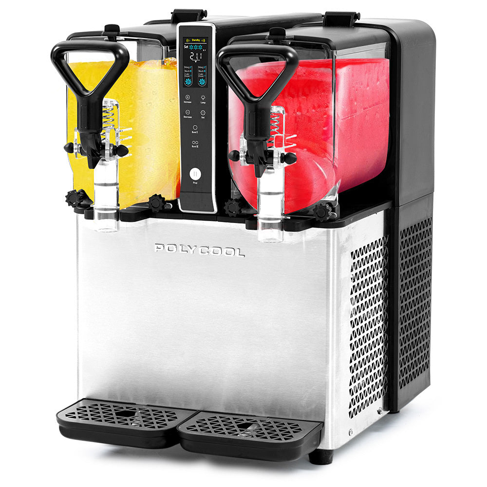 6L Double Tank Slushie Maker with Digital Control and Fast Chilling System