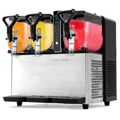 9L Triple Tank Slushie Maker with Independent Digital Control, Stainless Steel