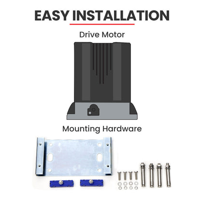 Automatic 7M Sliding Gate Opener Kit, 1500kg Capacity, 3 Remotes Included