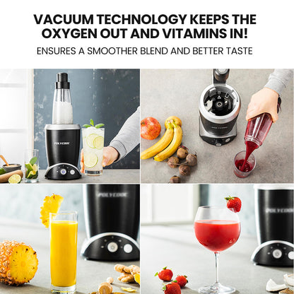 5-in-1 Vacuum Blender Set with 0.7m Jug, Heating & Grinder Function, 1000W