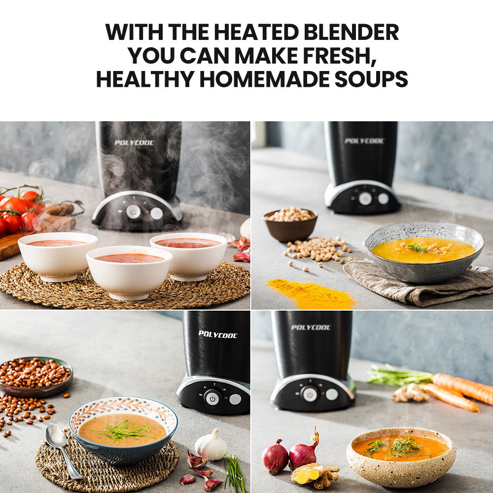 5-in-1 Vacuum Blender Set with 0.7m Jug, Heating & Grinder Function, 1000W