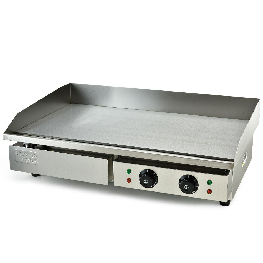 Commercial Electric Griddle 4.4kW with 0.73x0.47m Plate and Dual Zone Control