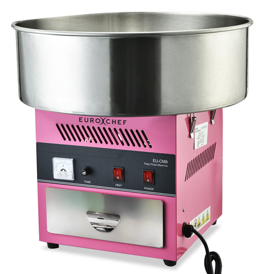 1100W Commercial Cotton Candy Maker with Large 0.52m Bowl & Storage Drawer