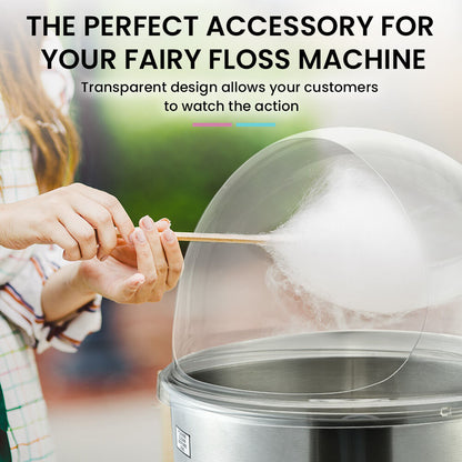 Commercial Cotton Candy Machine Bubble Cover, 0.52m Diameter, Easy Clean