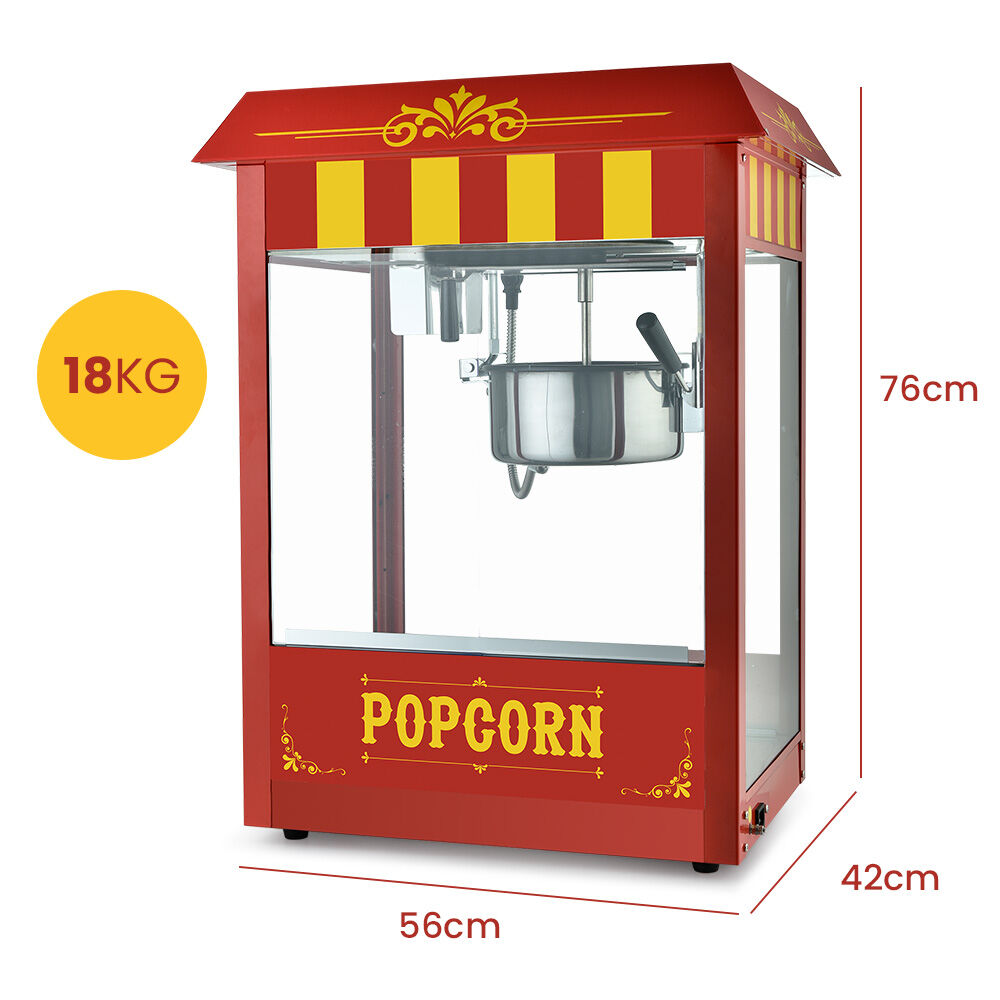 Commercial Electric Popcorn Maker with 1.44m Heating Power and 226g Kettle
