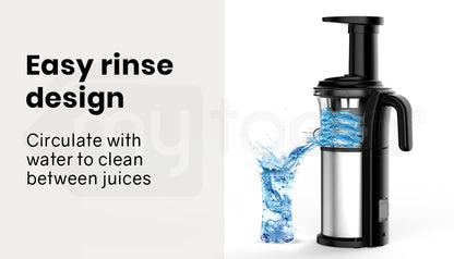 Cold Press Slow Juicer with Sorbet Function and Whole Fruit Chute, 250W Motor