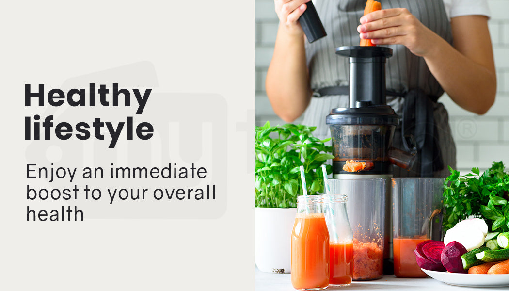 Cold Press Slow Juicer with Sorbet Function and Whole Fruit Chute, 250W Motor