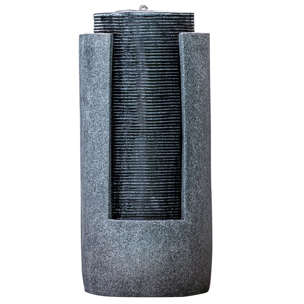 Two Tone Solar Tower Fountain with LED Lights and Panel Kit, 2m Feature