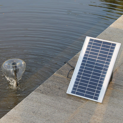 Solar Fountain Pump Kit with Remote, 1.4m Spray, Nozzle & LED Light Effects