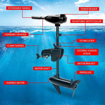 90kg Electric Trolling Motor for Inflatable Boats and Fishing Crafts