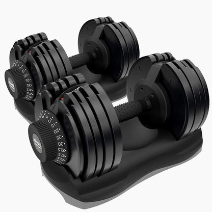 Adjustable 32.5kg Dumbbell Set for Home Gym, Quick Weight Selection System