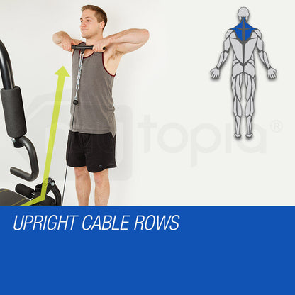 Multifunctional Home Gym Station with 44.5kg Weights - M8000