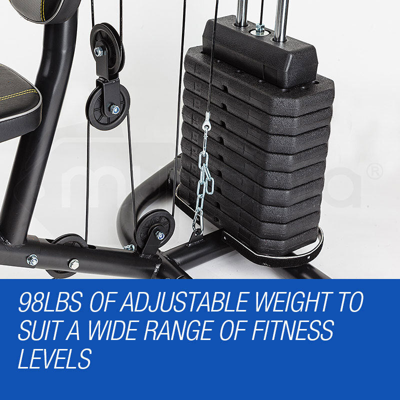 Multifunctional Home Gym Station with 44.5kg Weights - M8000