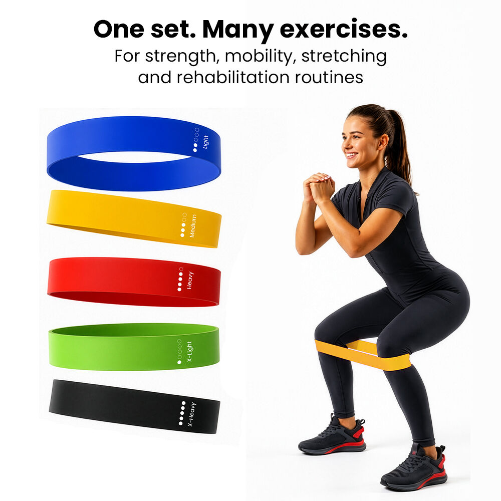 5-Piece TPE Resistance Band Set, Multicolour