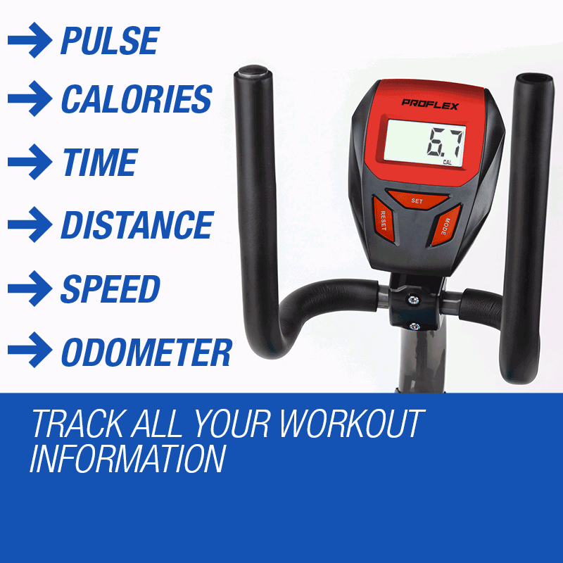 Magnetic Recumbent Exercise Bike with LCD Display & Adjustable Resistance