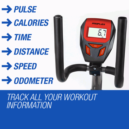 Magnetic Recumbent Exercise Bike with LCD Display & Adjustable Resistance
