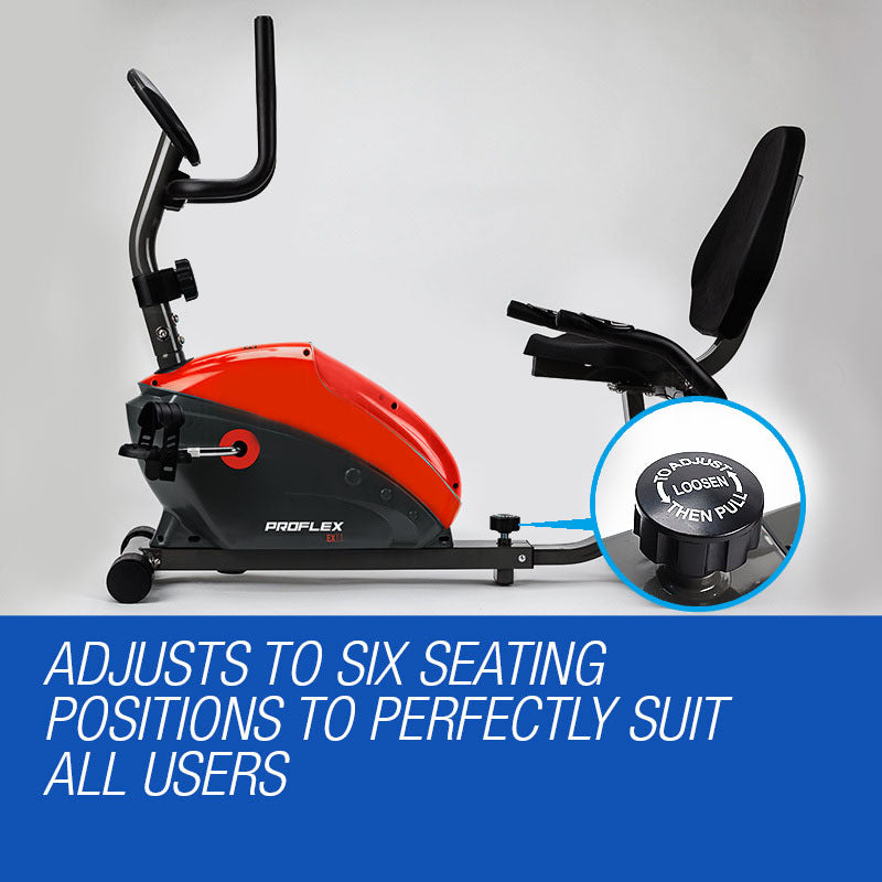 Magnetic Recumbent Exercise Bike with LCD Display & Adjustable Resistance