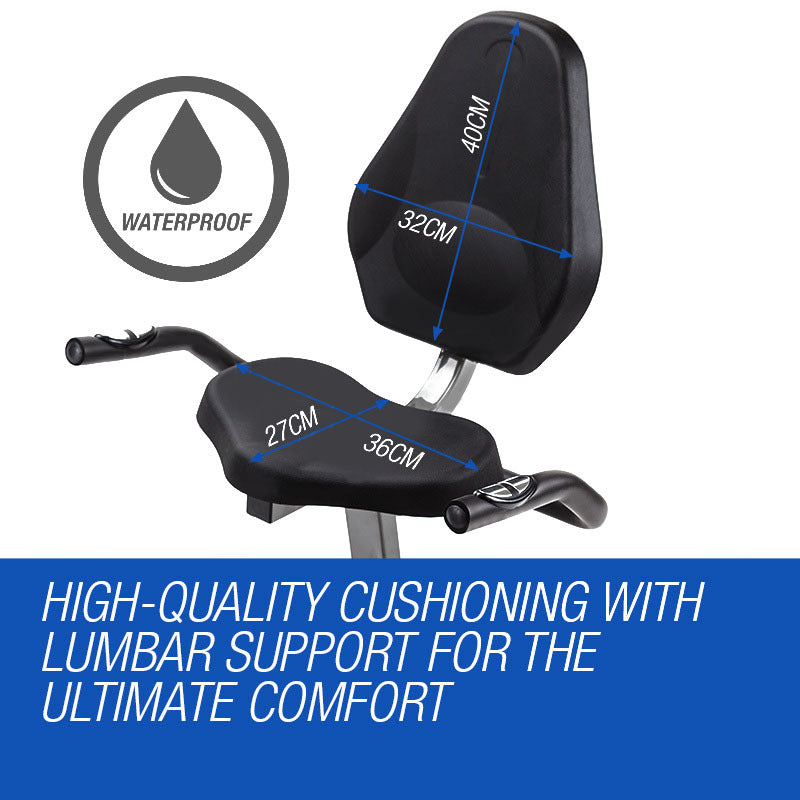 Magnetic Recumbent Exercise Bike with LCD Display & Adjustable Resistance