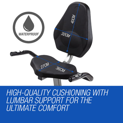 Magnetic Recumbent Exercise Bike with LCD Display & Adjustable Resistance