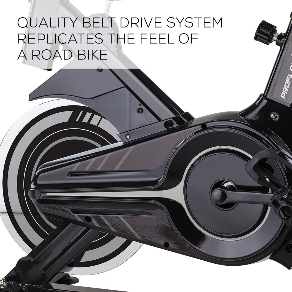 Commercial Spin Bike with 18kg Flywheel and Ergonomic Design for Home Fitness