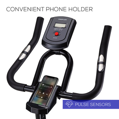 Commercial Spin Bike with 18kg Flywheel and Ergonomic Design for Home Fitness