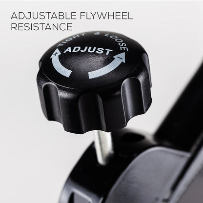 Commercial Spin Bike with 18kg Flywheel and Ergonomic Design for Home Fitness