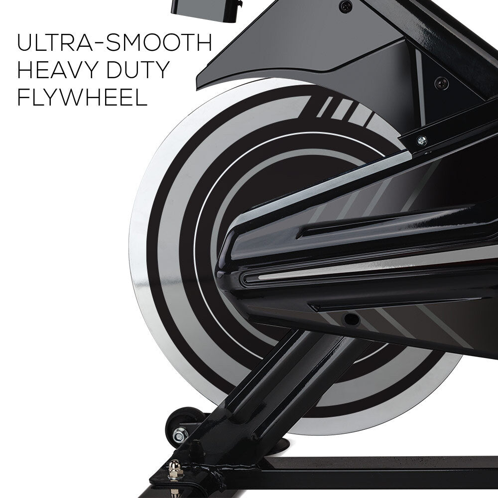 Commercial Spin Bike with 18kg Flywheel and Ergonomic Design for Home Fitness