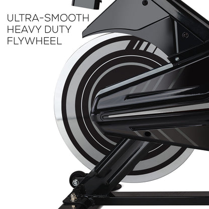 Commercial Spin Bike with 18kg Flywheel and Ergonomic Design for Home Fitness