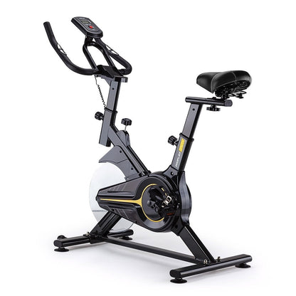Commercial Spin Bike with Steel Flywheel and LCD Monitor for Home Gym